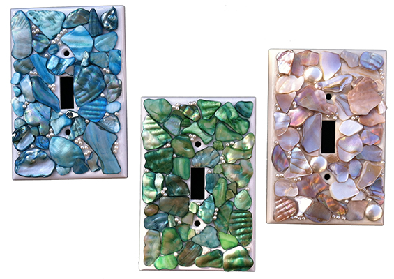 Light Switch Cover shell blue green beige